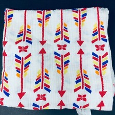 Aden  Anais RED Exclusive Butterflies Arrows Boho Baby Blanket Muslin Cotton