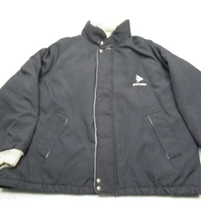 Vintage Swingster Jacket Mens XL Black Dunlop  Quilt Lined Puffer USA HeavWinter