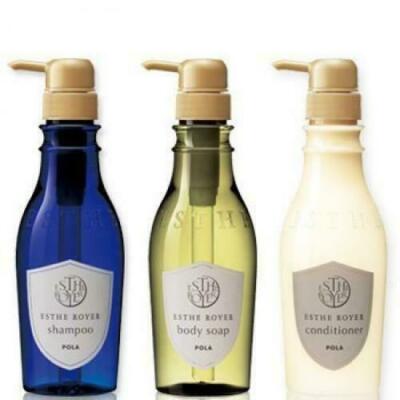 POLA Esthe Royer non silicone Shampoo conditioner Body Soap 400ml set From Japan
