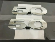 Chrome Black 5.0 Direct Fender Emblem Badge Decal Ornament-2PCS