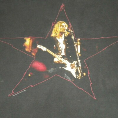 Vintage 1996 Kurt Cobain Nirvana End Of Music Star Large