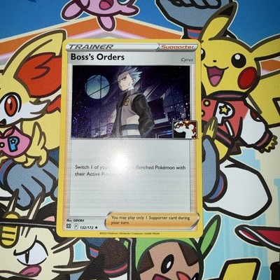 Boss's Orders [Cyrus] 132/172 - Cosmos Holo Play Stamp - Prize Pack Series