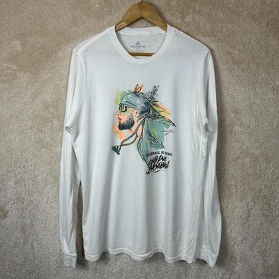 Adidas Amplifier Baseball Is Dead Langarm T-Shirt Herren Large weiß USA