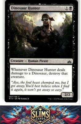 Magic the Gathering MTG Rivals of Ixalan Dinosaur Hunter #67 Buy 2 Get 1