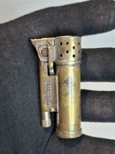 Ancien Briquet Tempete Essence Type Militaire Francais Splendid FLAM