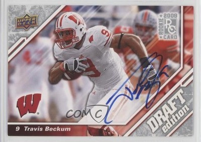 2009 Upper Deck Draft Edition Auto Travis Beckum #35 Auto 0af