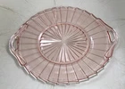 Jeanette Sierra Pinwheel Pink Depression Glass With Handles For Serving