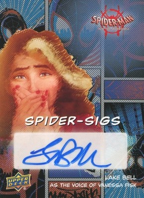 UPPER DECK 2022 SPIDERMAN INTO THE SPIDER-VERSE LAKE BELL #SSP-LB AUTOGRAMMKARTE