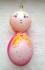 New Year. Christmas tree decorations. Matryoshka. Big. Vintage USSR