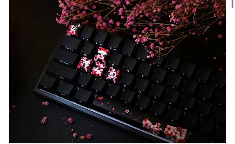 Traitors Sakura Kuro Keycap Set PBT Cherry Profile Artisan Custom Limited Japan - Image 3 of 4