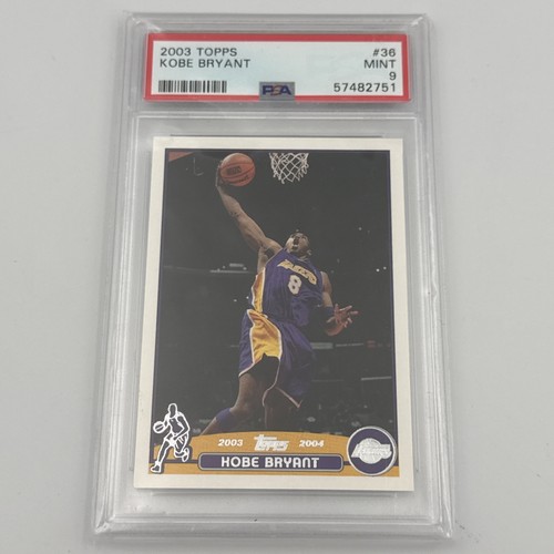2003 Topps Chrome #36 Kobe Bryant Los Angeles Lakers HOF PSA 9 MINT