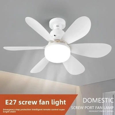 E27 Decken Ventilator Leuchte Fernbedienung dimmbar LED super leise Schlafzimmer Küche