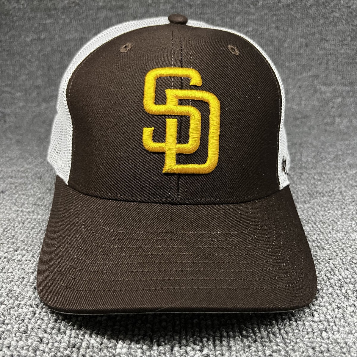 47 Brand San Diego Padres Branson MVP Trucker Hat Brown White Snapback SD Logo