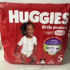 Huggies Little Movers Baby Disposable Diapers Size 5 19ct