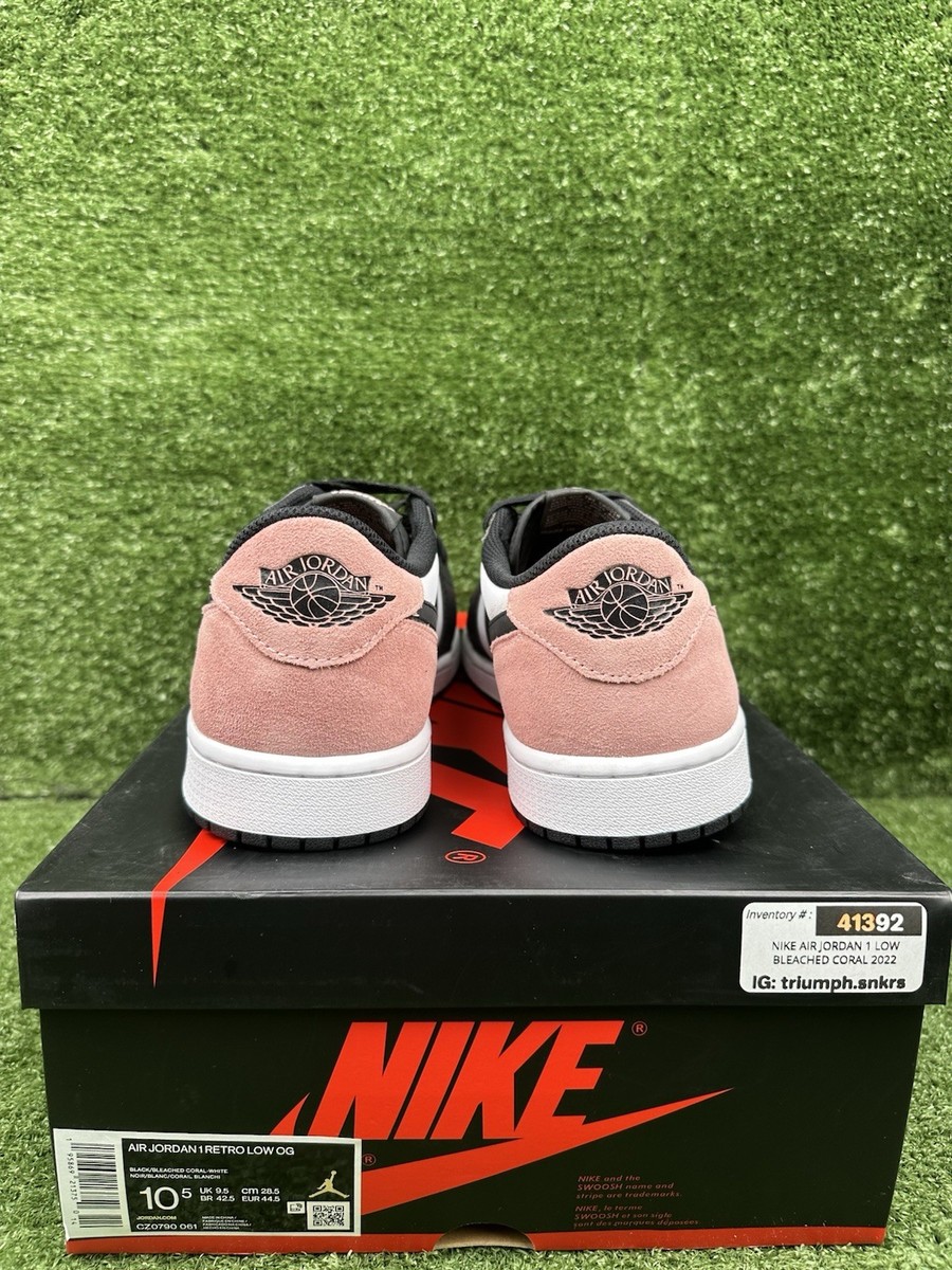 Size 10.5 - Jordan 1 Low OG Bleached Coral DS NEW 195869213750| eBay