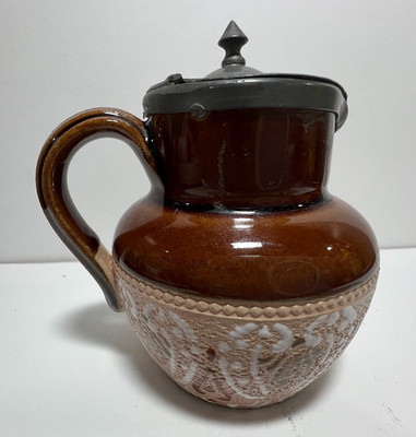 Lovatt Langley Mill Syrup Pitcher; Leadless Glaze; 3 1/2'';No Chips, Cracks (71)