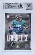 Trevor Lawrence Jaguars Signed 2021 Panini Chronicles #201 BAS 10 Rookie Card. rookie card picture