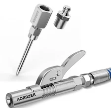 Grease Gun Needle Tip & Grease Gun Coupler Set,Upgrade Narrow Needle Dispenser f