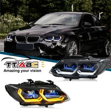 Paar Voll LED Projektor Scheinwerfer für BMW 3er E92 E93 2007-2010 Xenon-Version