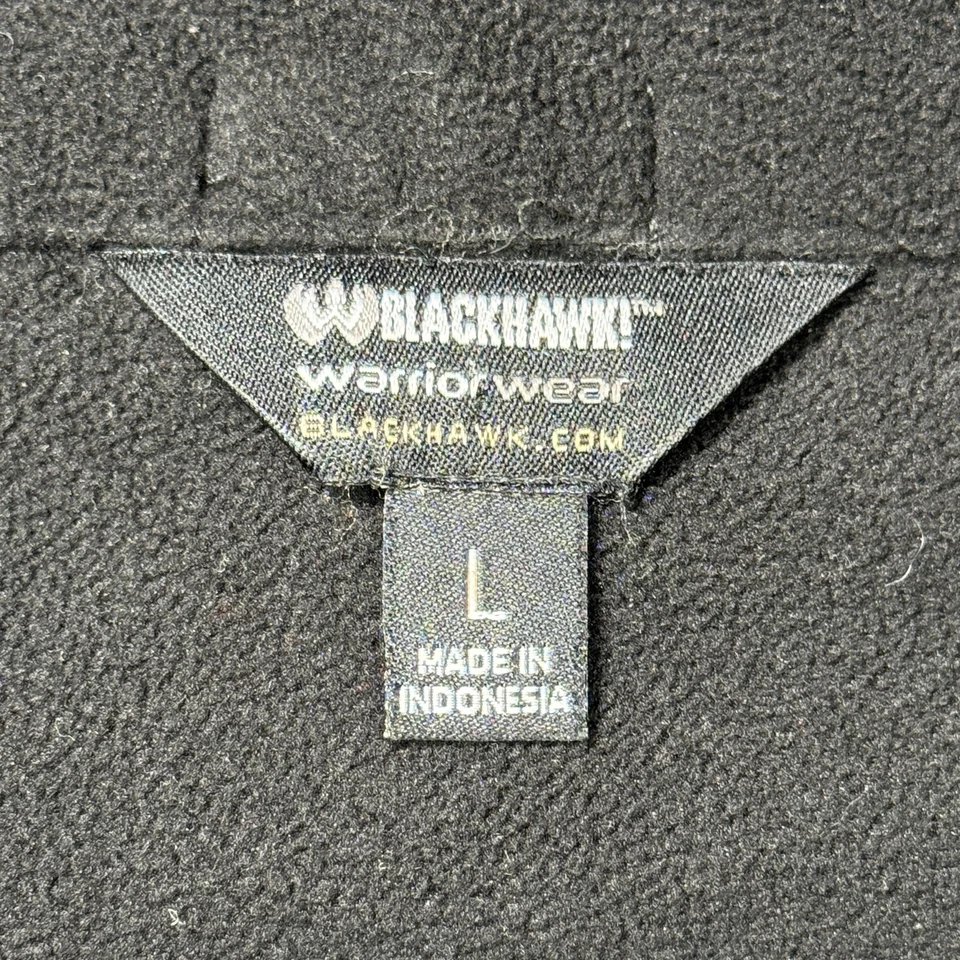 Blackhawk Warrior Wear Vest Mens Large Black Softshell Fleece Lined Weaver - image 3 of 4