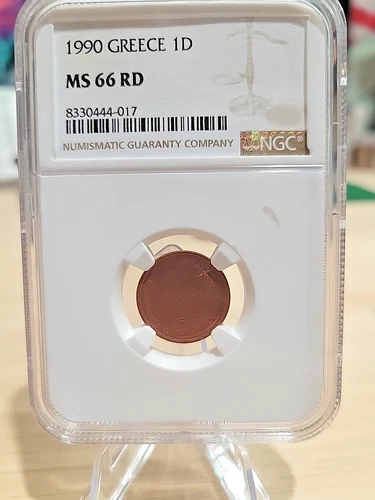 NGC 1990 Greece 1 Drachma MS66RD