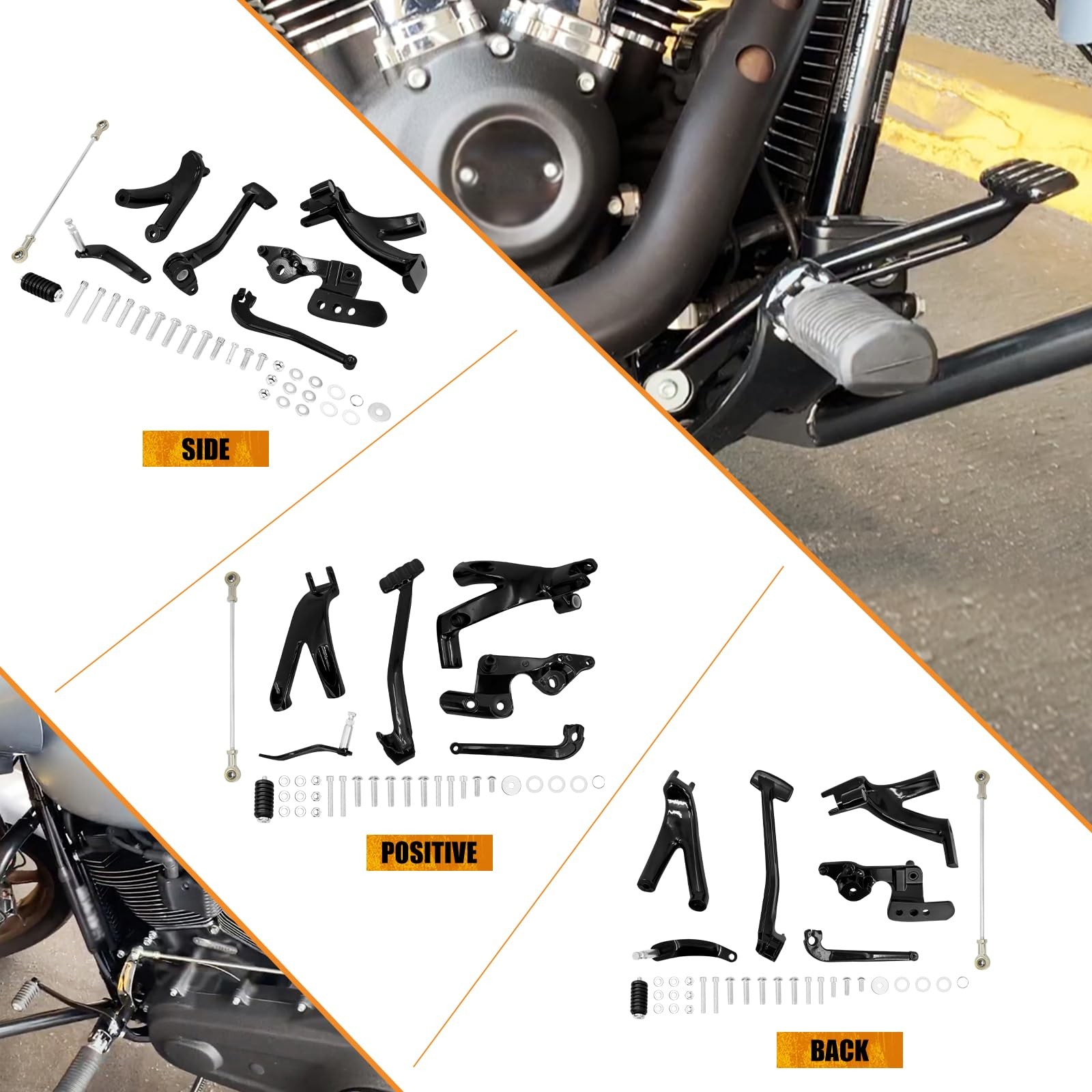 HCmotorku Forward Controls Kit Fit for Harley Softail Low Rider S FXLRS