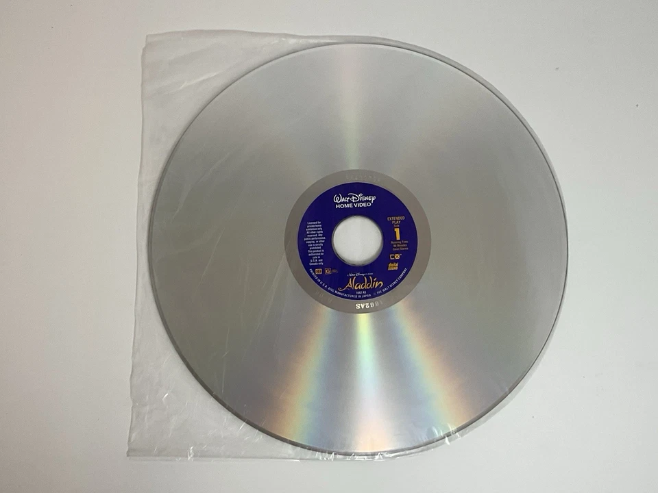 Aladdin Laser Disc Movie Walt Disney Classic - Image 3 of 4