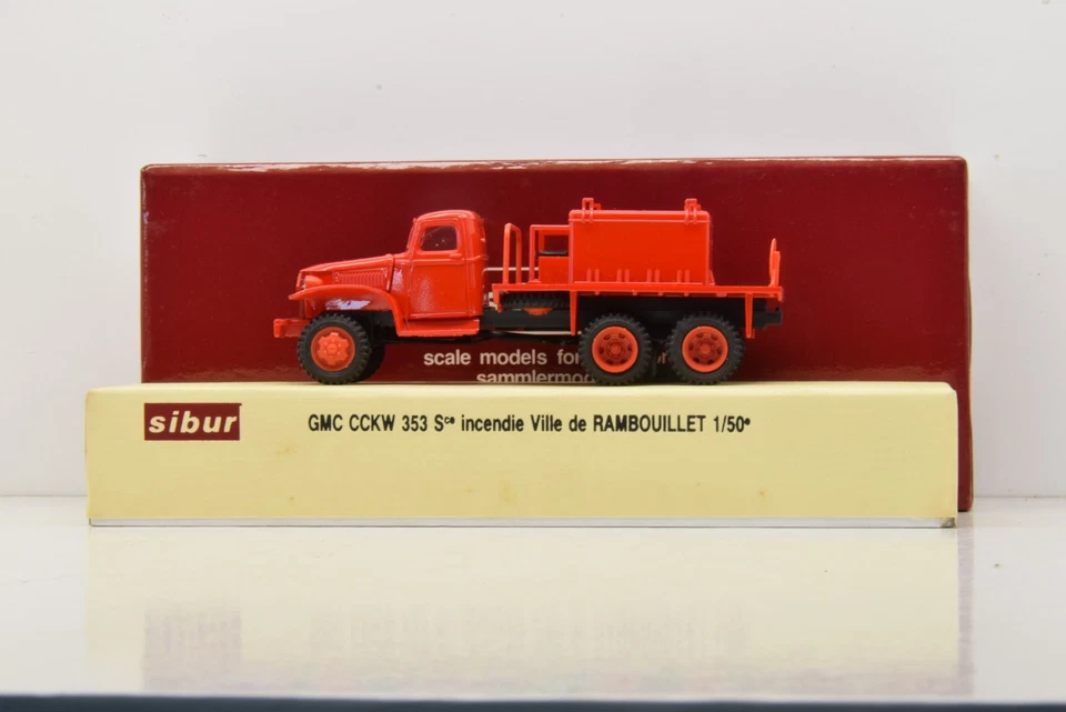 COFFRET GMC CCKW 353 POMPIERS DE RAMBOUILLET SIBUR 1/50 - Photo 2/4