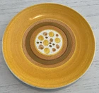 Vintage 70’s Stangl Hand-painted Salad/Dessert Plate 8.5” “Sun Pebbles” #5277