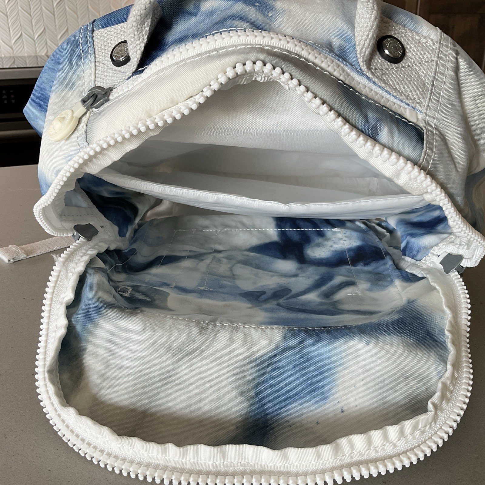 Kipling Tie Dye Pattern Backpack school book bag … - image 8