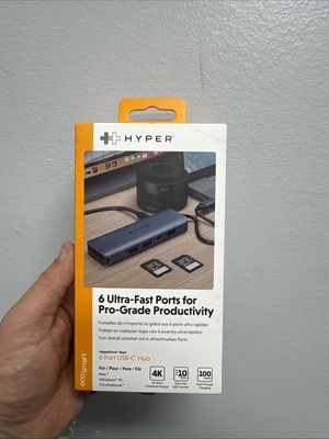 Hyper HyperDrive Next 6 Port USB-C Hub for MacBook Pro Surface pro laptop PC