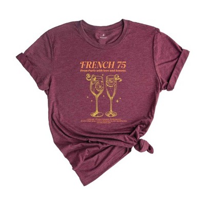 French 75 Shirt, Summer Shirt, Beach Vacation Shirt, Beach Mode Shirt, Summer Vi