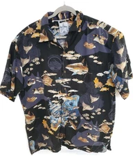 Guy Harvey Shirt Mens XL Ocean Fish Aggressor Fleet BlueWater Wear USA Graphic