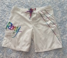 Roxy Board Shorts Womens Size 13 White Rainbo...