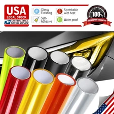 Easy installation Durable Gloss Headlight Taillight Fog Light Tint Film Vinyl