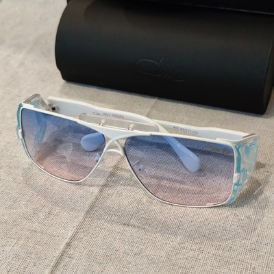 CAZAL LEGENDS 955 Havana Sunglasses White Temple Gradient Lens Eyewear Free Case