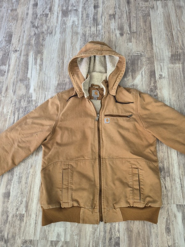 Carhartt 100815 211 Wildwood  Women's Brown Hooded Sherpa Lined Jacket Size XL