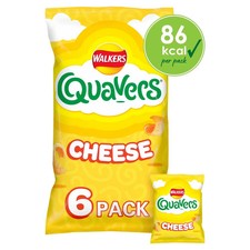 Walkers Quavers Cheese Crisps Multipack 6x16g Light Snack Free UK Delivery