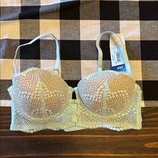 Adored by Adore Me Morgan Push Up Bra blue 36a new