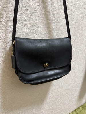 Vintage Coach Purse Leather 9790 Black Crossbody/Shoulder bag | eBay
