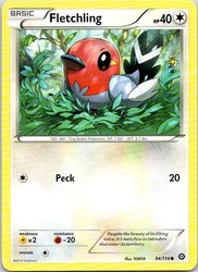 Fletchling 94/114 Steam Siege Common Pokémon Card