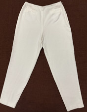 Vintage EUC Ann Taylor Women's White Pants 100 Cotton SZ 6P