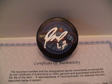Ryan McDonagh Signed Tampa Bay Lightning Puck COA 2026 NHL Stadium Series Puck