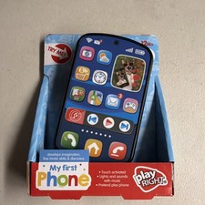 Play Right My First Phone Touch Activated Pretend Play Phone 12M Lights