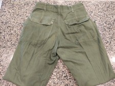 OG-107 Cotton Sateen Trousers Fatigue OD Type 1 Vietnam US Army READ