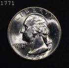 1947-S Washington Quarter "GEM BU"