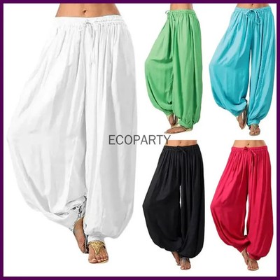 Hot Casual Women Harem Pants Sports Baggy Hippie Workout Loose Trousers