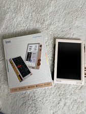 Divoom Times Frame 10.1 in LCD Wi-Fi Digital Photo Frame 64G Clock White/Gold