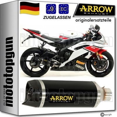 ARROW AUSPUFF ZUGELASSEN THUNDER ALUMINIUM SCHWARZ C YAMAHA YZF 600 R6 2013 13