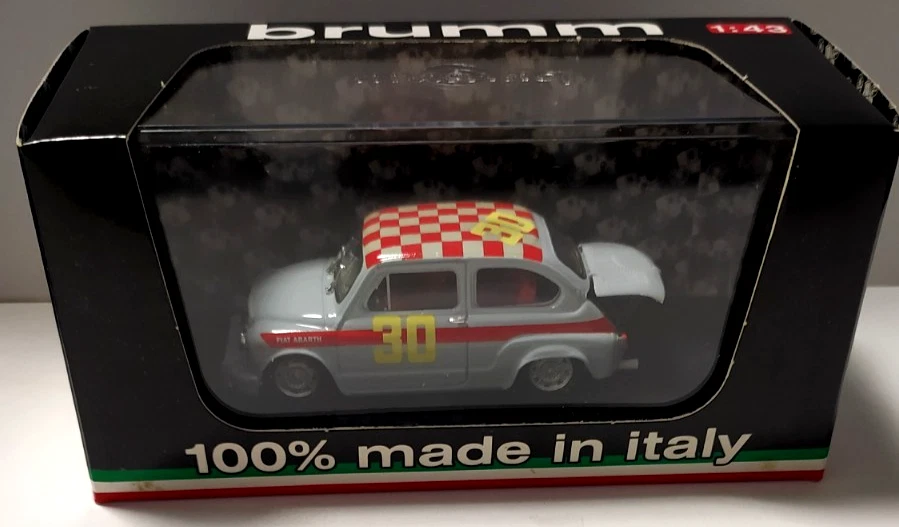BRUMM 1:43 AUTO FIAT ABARTH 1000 BERLINA 4 ORE MONZA 1966 #30 G. BAGHETTI   R369 - Immagine 2 di 2